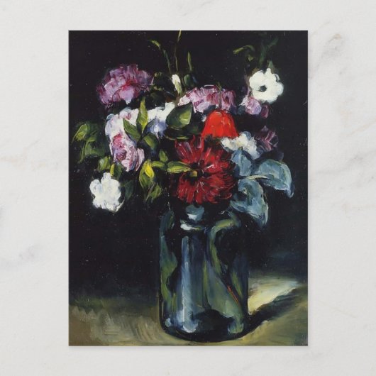 Paul Cezanne - Blume in einer Vase Postkarte (Vorderseite)