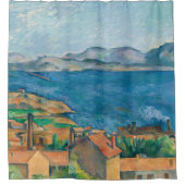 Paul Cezanne - Bucht von Marseille, von Estaque au Duschvorhang (Vorderseite)