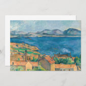Paul Cezanne - Bucht von Marseille, von Estaque au Einladung (Vorne/Hinten)