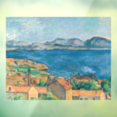 Paul Cezanne - Bucht von Marseille, von Estaque au Fensteraufkleber (Blatt 3)
