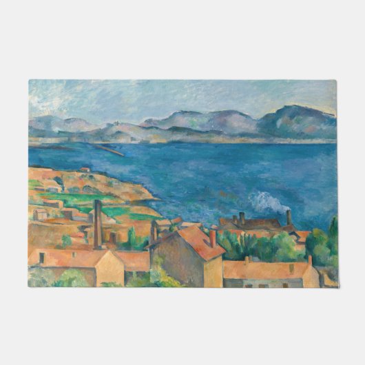 Paul Cezanne - Bucht von Marseille, von Estaque au Fußmatte (Vorderseite)