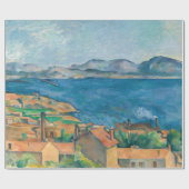 Paul Cezanne - Bucht von Marseille, von Estaque au Geschenkpapier (Flach)
