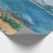 Paul Cezanne - Bucht von Marseille, von Estaque au Geschenkpapier (Ecke)