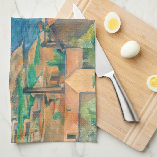 Paul Cezanne - Bucht von Marseille, von Estaque au Geschirrtuch (Viertel Falte)