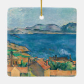 Paul Cezanne - Bucht von Marseille, von Estaque au Keramikornament (Rückseite)