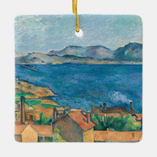 Paul Cezanne - Bucht von Marseille, von Estaque au Keramikornament