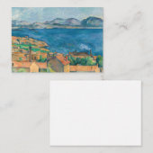 Paul Cezanne - Bucht von Marseille, von Estaque au Mitteilungskarte (Vorne/Hinten)