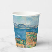 Paul Cezanne - Bucht von Marseille, von Estaque au Pappbecher (Rechts)