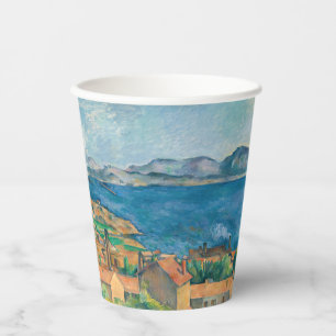 Paul Cezanne - Bucht von Marseille, von Estaque au Pappbecher