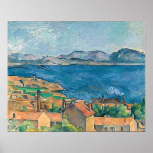 Paul Cezanne - Bucht von Marseille, von Estaque au Poster (Vorne)