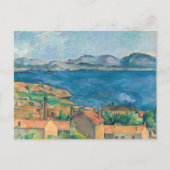 Paul Cezanne - Bucht von Marseille, von Estaque au Postkarte (Vorderseite)