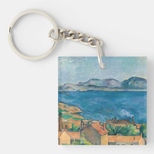 Paul Cezanne - Bucht von Marseille, von Estaque au Schlüsselanhänger (Vorderseite)