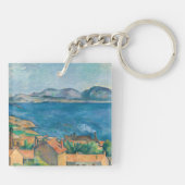 Paul Cezanne - Bucht von Marseille, von Estaque au Schlüsselanhänger (Rückseite)