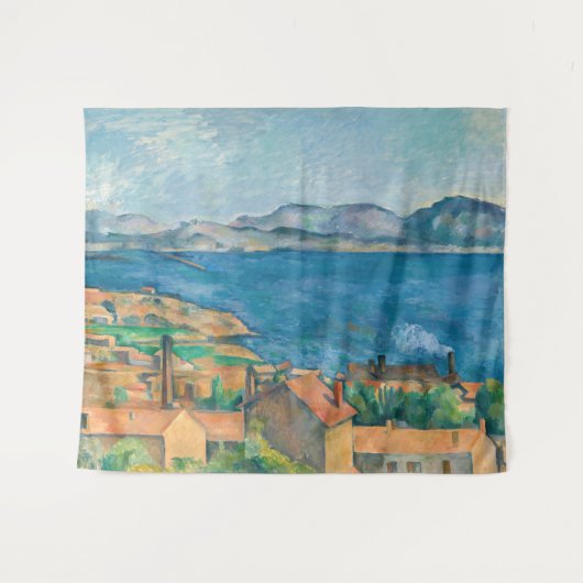 Paul Cezanne - Bucht von Marseille, von Estaque au Wandteppich (Vorderseite (Horizontal))