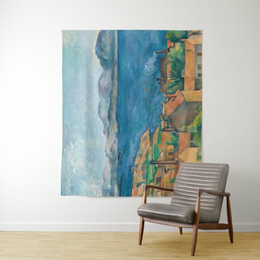 Paul Cezanne - Bucht von Marseille, von Estaque au Wandteppich (Beispiel)