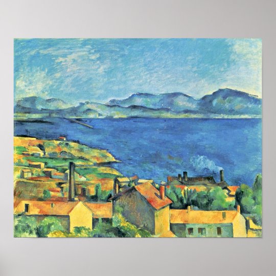 Paul Cezanne Bucht Von Marseille Von Lestaque Poster Zazzle De