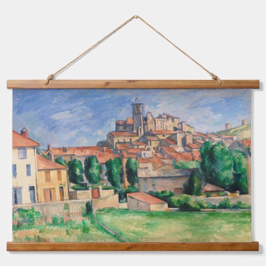 Paul Cezanne Cezanne Gemälde Cezanne Gardanne Wandteppich Mit Holzrahmen (Vorderseite)