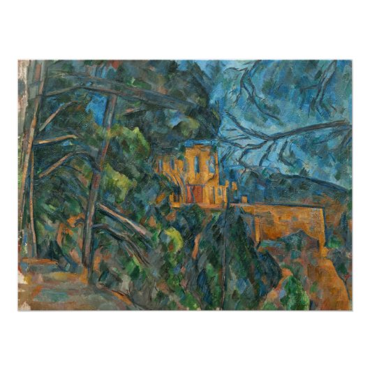 Paul Cezanne Chateau Noir, 1900-04 (Öl wird gepump Poster (Vorderseite)
