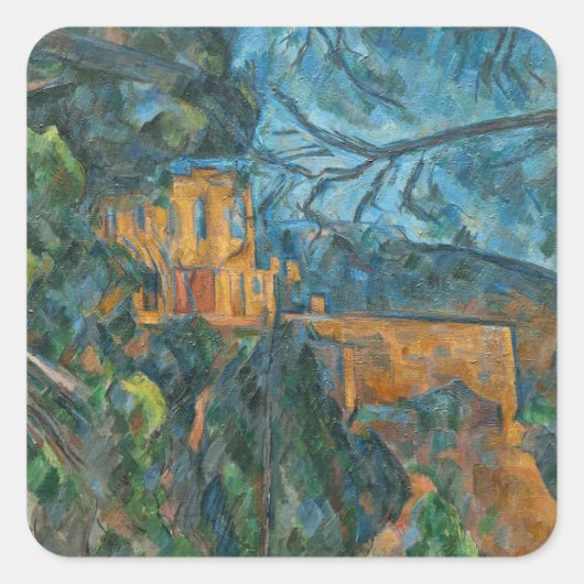 Paul Cezanne Chateau Noir, 1900-04 (Öl wird gepump Quadratischer Aufkleber (Vorderseite)