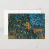 Paul Cezanne - Chateau Noir Dankeskarte (Vorne/Hinten)