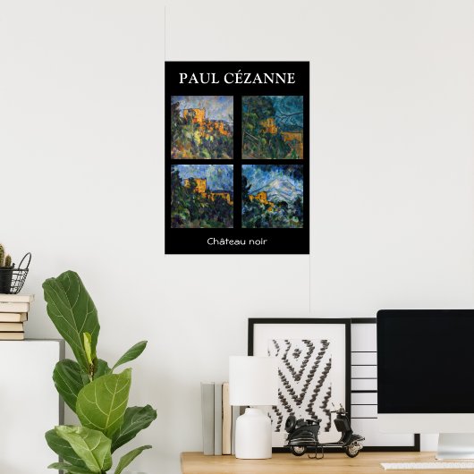 Paul Cezanne - Chateau Noir Masterpiece Selection Poster (Heimbüro)