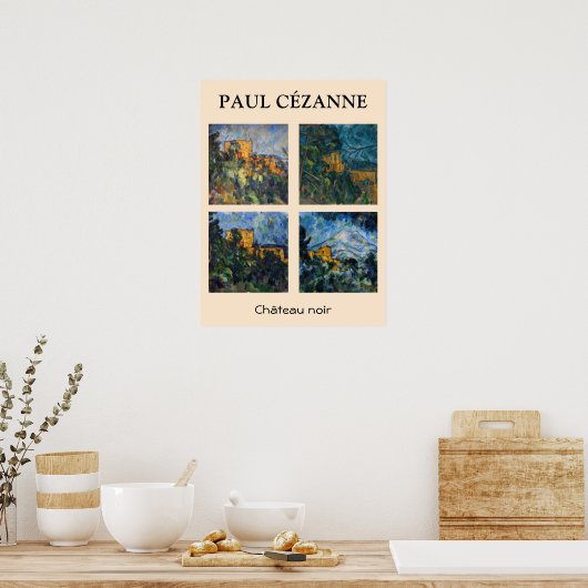 Paul Cezanne - Chateau Noir Masterpiece Selection Poster (Küche)