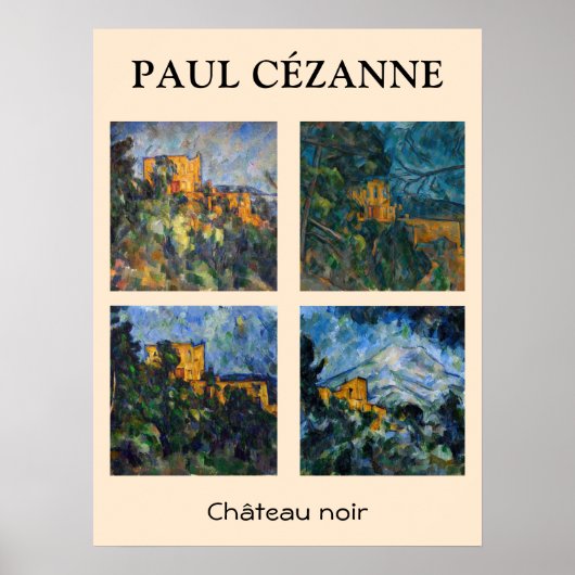 Paul Cezanne - Chateau Noir Masterpiece Selection Poster (Vorne)