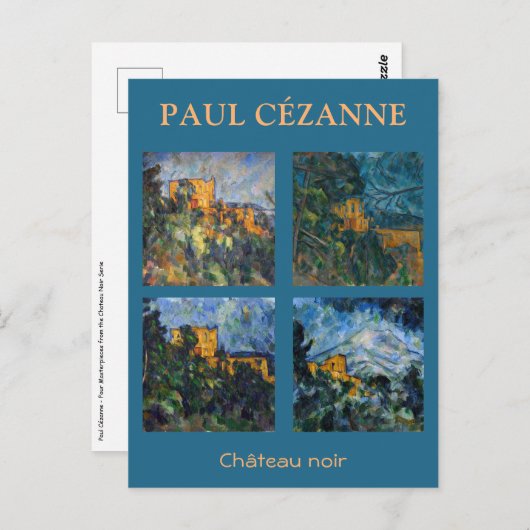 Paul Cezanne - Chateau Noir Masterpiece Selection Postkarte (Vorne/Hinten)
