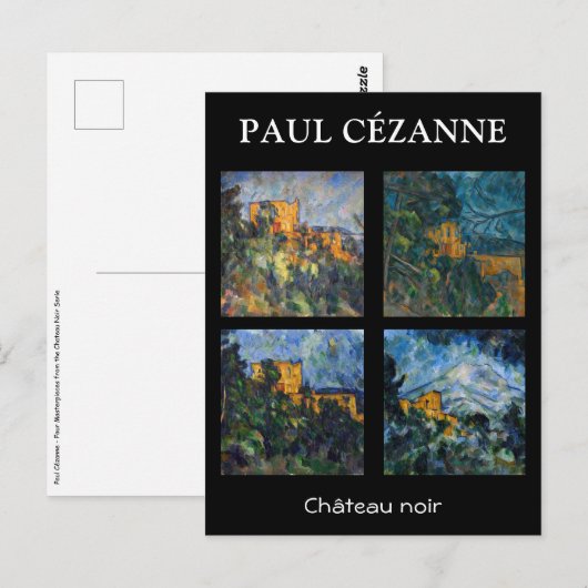 Paul Cezanne - Chateau Noir Masterpiece Selection Postkarte (Vorne/Hinten)