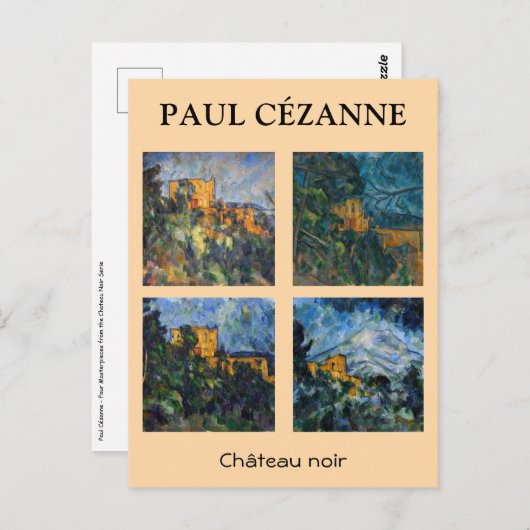 Paul Cezanne - Chateau Noir Masterpiece Selection Postkarte (Vorne/Hinten)