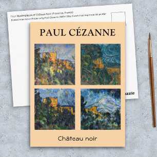 Paul Cezanne - Chateau Noir Meisterwerke Auswahl Postkarte