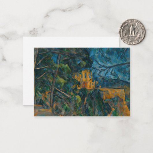 Paul Cezanne - Chateau Noir Mitteilungskarte (Vorderseite/Rückseite Beispiel)