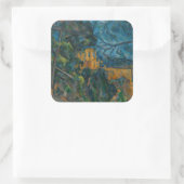 Paul Cezanne - Chateau Noir Poster Quadratischer Aufkleber (Tasche)