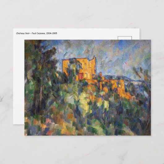 Paul Cezanne - Chateau Noir Postkarte (Vorne/Hinten)