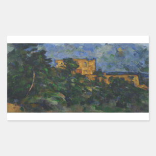 Paul Cezanne - Chateau Noir Rechteckiger Aufkleber
