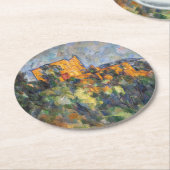 Paul Cezanne - Chateau Noir Runder Pappuntersetzer (Angewinkelt)