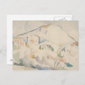 Paul Cezanne-Chateau Noir und Mont Sainte-Victoire Postkarte (Vorne/Hinten)