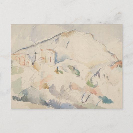 Paul Cezanne-Chateau Noir und Mont Sainte-Victoire Postkarte (Vorderseite)