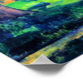 Paul Cezanne - Chestnut Tree and Farm, Poster (Ecke)