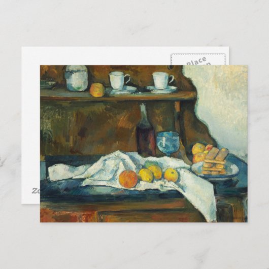 Paul Cezanne - Das Buffet Postkarte (Vorne/Hinten)