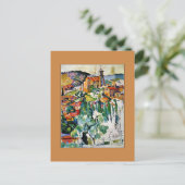 Paul Cezanne - Das Dorf Gardanne Postcard Postkarte (Stehend Vorderseite)