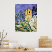 Paul Cezanne Das Haus mit knackigen Mauern Poster (Küche)