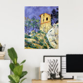 Paul Cezanne Das Haus mit knackigen Mauern Poster (Heimbüro)