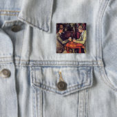 Paul Cezanne - Das Kartenspiel Kunstmalerei Button (Beispiel)