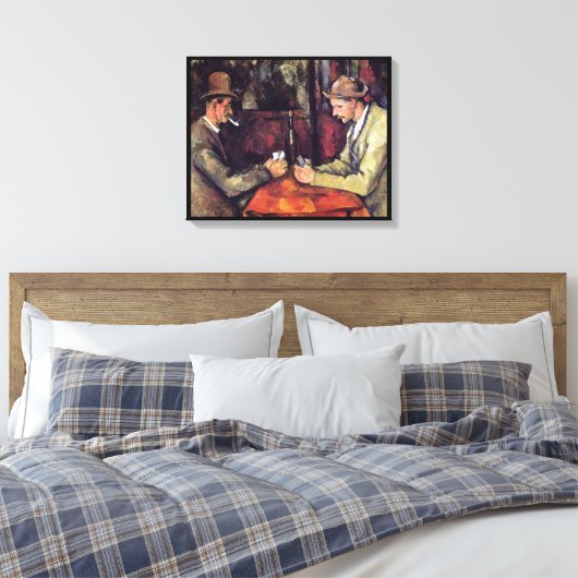 Paul Cezanne - Das Kartenspiel Kunstmalerei Leinwanddruck (Insitu (Schlafzimmer))