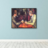 Paul Cezanne - Das Kartenspiel Kunstmalerei Leinwanddruck (Insitu (Holzboden))