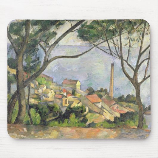 Paul Cezanne | das Meer an l'Estaque, 1878 Mousepad (Vorne)