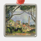 Paul Cezanne | das Meer an l'Estaque, 1878 Silbernes Ornament (Vorne)