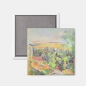 Paul Cezanne | Das Straßenbend, 1900-1906 Magnet (Vorderseite/Rückseite)