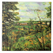 Paul Cezanne, Das Tal der Oise, Fliese (Vorderseite)